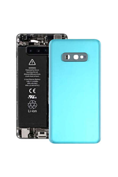 indirimplus Samsung Galaxy S10e Kamera Lensli Arka Kapak Pil Kapağı  (Yeşil)