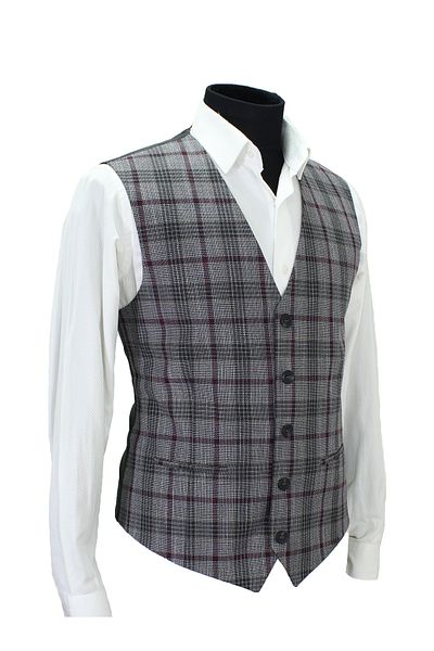 MENTOR REGALO ΑΝΔΡΙΚΟ ΓΙΛΕΚΟ V-NECK ΓΚΡΙ ΚΑΡΟ 50680