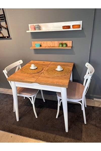 VOGUE TASARIM VE AKSESUAR 75/80 Açılabilen Katlanabilen Küçük Yemek Mutfak Ve Balkon Masası