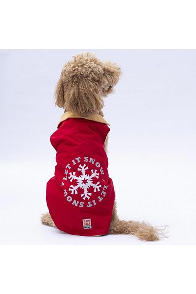 Pawstar Red Yukon Big Breed Dog Vest Dog Outfit Dog Raincoat