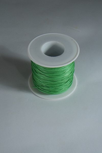 Eskişehir hobi sanat Παστέλ Πράσινο Χρώμα 1,0 mm 100 μέτρα κερωμένο σχοινί Θηλιά Δερμάτινο κολιέ με κλωστή ραπτικής Σχέδιο κοσμήματος Σχοινάκι βραχιολιών