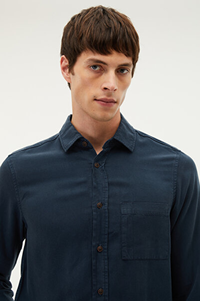 Mudo Regular Fit Single Pocket Long Sleeve Shirt