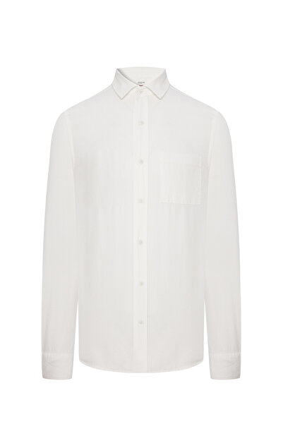 Mudo Regular Fit Single Pocket Long Sleeve Shirt