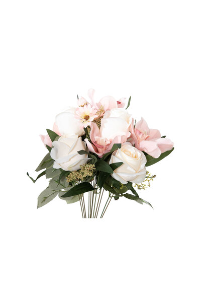 Home Sweet Home HD9187 BUKET ÇİÇEK PEMBE-BEYAZ 66cm