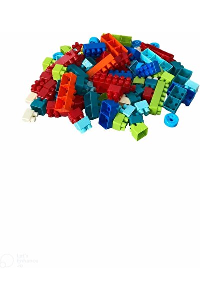 BYCEGU EL GÖZ KORDİNASYON GELİŞTİRİCİ 100 PARÇA MAVİ RENK İNŞA YAPI BLOK AKTİVİTE MESASI