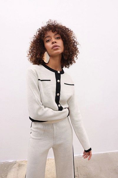 Ecenin Favorileri Tricotaj Cardigan Pantaloni Set
