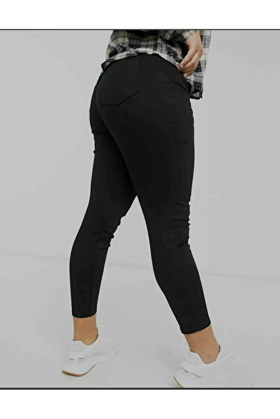 Trn JNS Siyah Büyük Beden Sımsıkı Toparlayıcı Jeans (skinny)