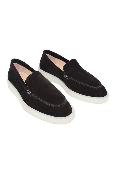 aayak&kabımofficial Real Leather Black Suede Comfortable Women's Shoes