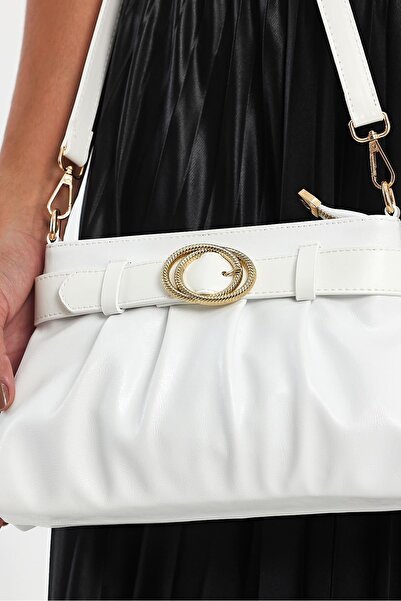 Aron Atelier Geantă de umăr Belle White pentru femei - Design elegant