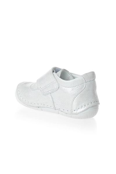 WSTARK Genuine Leather First Step Shiny White Baby Girl Shoes