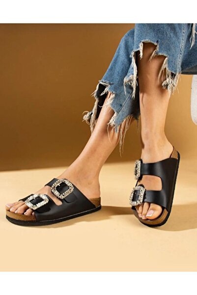 Çaçaroz Ayakkabı Παντόφλες με διπλή πέτρα μεγάλου μεγέθους