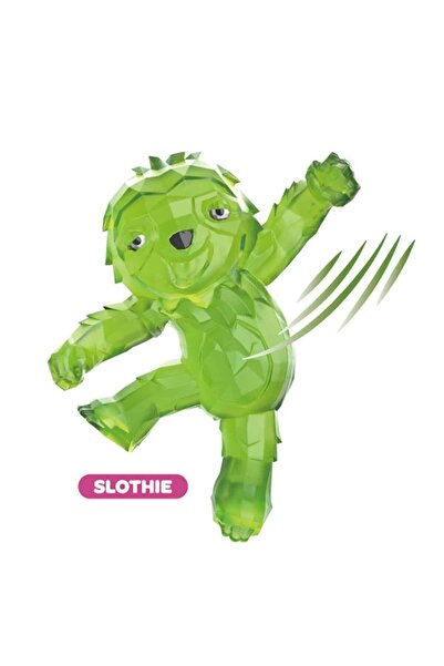 TOYFEST Flexible Extending Crystal Stretch Extending Soft Figure 14 cm Slothie Green - 1 Piece