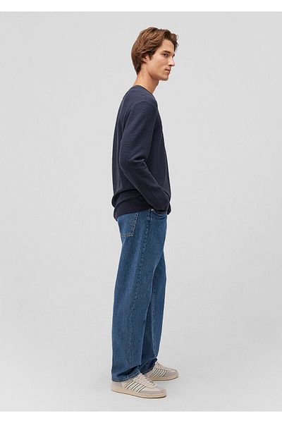 Mavi Základní tričko s dlouhým rukávem v námořnické modré Slim Fit / Slim Cut 064622-26828
