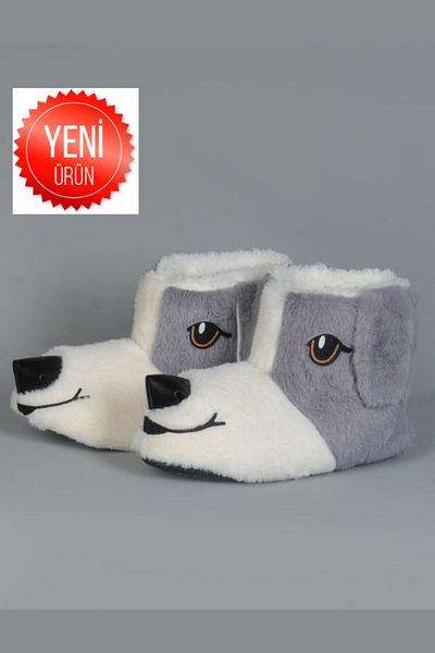 STOCON Unisex Παιδικές Παντόφλες Animal Dog Home Boots Nursery Kindergarten Slippers