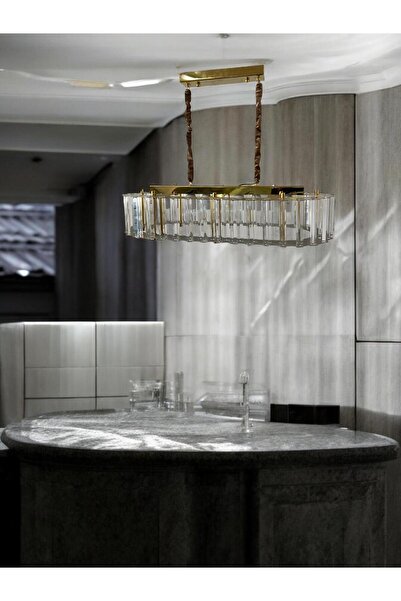 Birsen Aydınlatma paslanmaz yemek masası taşlı