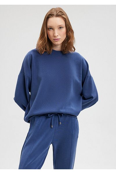 Mavi Mikina Lux Touch Tencel Modal - Navy Blue 168837 -70491