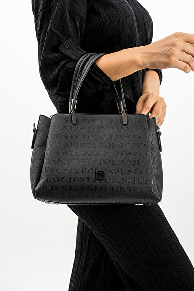 Just Polo حقيبة يد وكتف نسائية أصلية من Justpolo مكونة من 4 أقسام