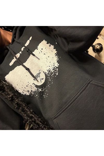 MAYDAY CULTURE Ken Carson Black Three Thread Raster Unisex Sweatshirt Loose Cut