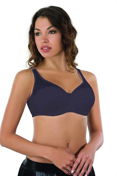 Shop58 Sutien de strângere din tul cu pernă Mı Emay 167c bleumarin