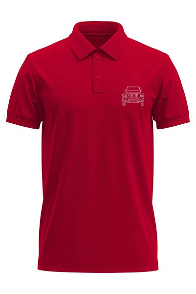 The Baski Planinarsko vozilo za planine Štampano Regular Fit 100% pamuk Crven...