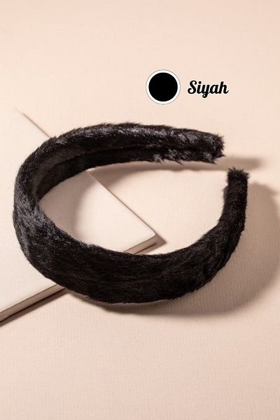 PREGIO تاج نسائي من القماش الناعم القطيفة مقاس 3 سم