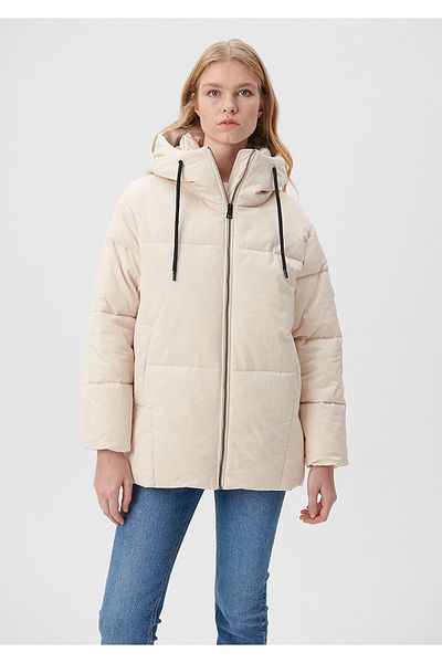 Mavi Beige Pufferjacke mit Kapuze 1110075-70143