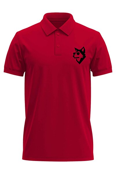 The Baski Doberman pas sa naočarima Štampano Regular Fit 100% pamuk Crveni po...