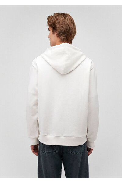 Mavi Λευκό φούτερ με κουκούλα με φερμουάρ 066979 -70057