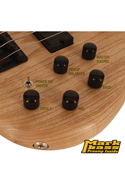 CORT AB5DLX AS OPN BAS GİTAR ACTION 5 TELLİ (DELUX ), SWAMP ASH KASA,