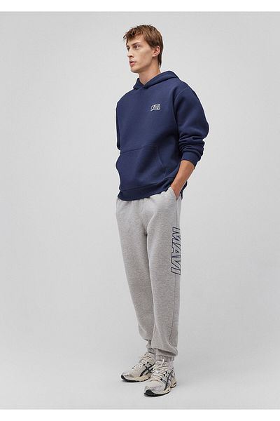 Mavi Logo Printed Gray Sweatpants 0010208-80196