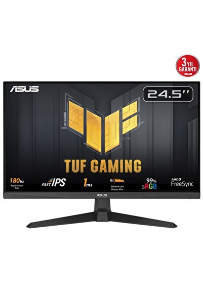ASUS 24.5" IPS TUF GAMING VG259Q3A 1MS 180Hz HDMI Gaming Monitör (1920 X 1080)