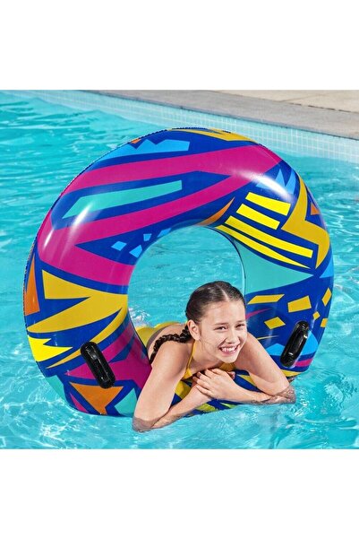 BESTWAY Geometric Patterned 107 cm Bagel with Handle