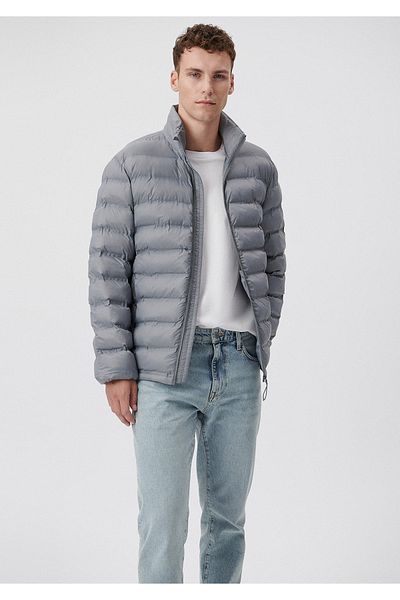 Mavi Stand Collar Grey Puffer Coat 0110190-85550