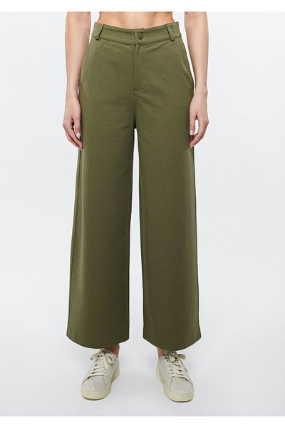 Mavi Khaki Culotte Trousers 1010417-71547
