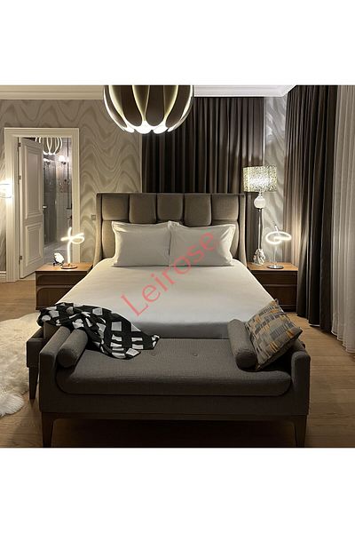 Silkarea 100% Cotton Satin Standard Double Sheet - 160x200 Cm (Sheet with Corner Elastics) - White