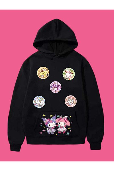 archiepet Custom Design Cute Hello Melodigic Kuromilik Youth Hooded Sweatshirt