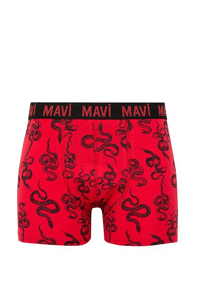 Mavi Rote Boxershorts mit Schlangendruck - 0911056 -82677