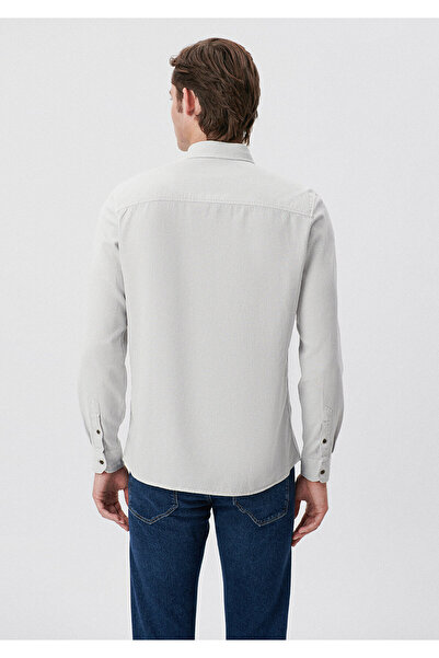 Mavi Šedá lyocellová košile Slim Fit / úzký střih 0210490-80618