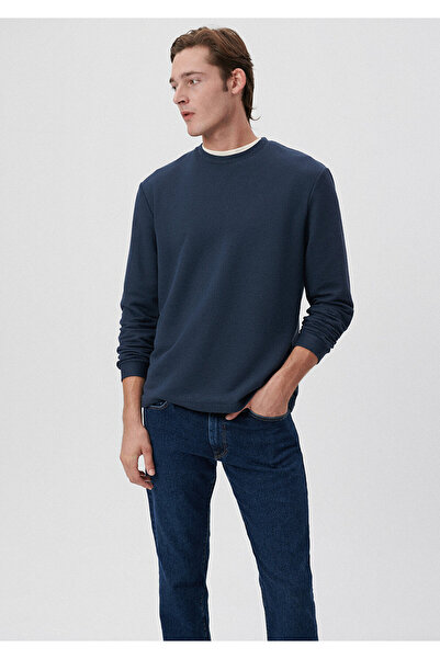 Mavi Navy Blue Basic T-shirt Regular Fit / Normal Cut 0611870-70490