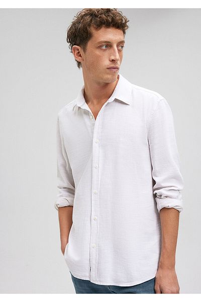 Mavi Λευκό πουκάμισο Slim Fit / Slim Fit0210053-70004