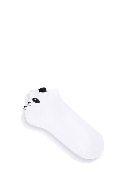 Mavi Weiße, mit Panda bestickte Booties-Socken – 1912466 -620