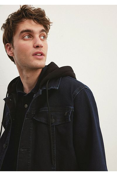 Mavi Τζιν μπουφάν Axel Navy Blue0110384-86617