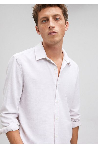 Mavi Λευκό πουκάμισο Slim Fit / Slim Fit0210053-70004