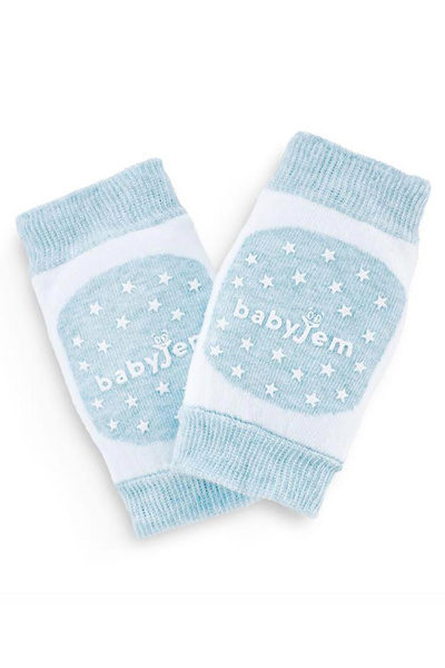 Babyjem وسادة الركبة الزاحفة باللون الأزرق - 6 أشهر