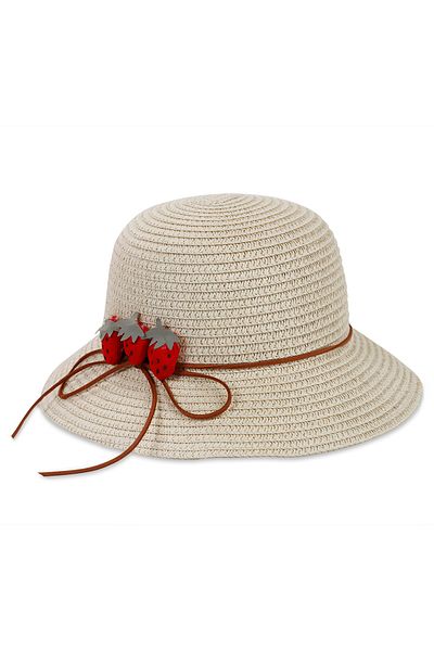 Kitti Civil Girls Beige Girl's Hat - 6-9 Years