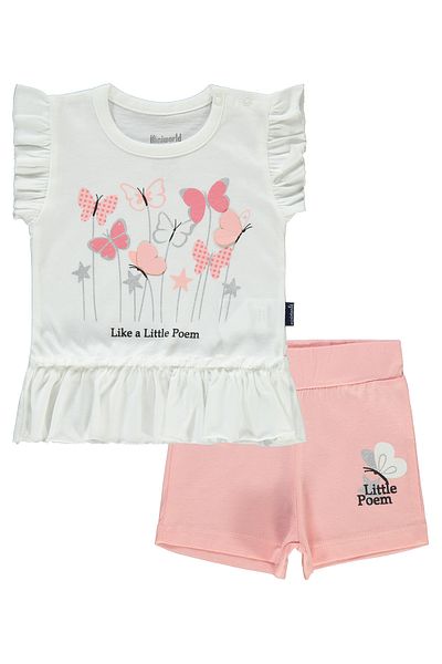 Miniworld Baby Girl Set 6-18 Months Dark Powder