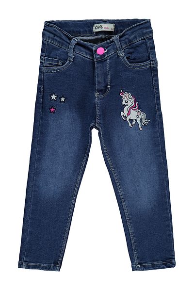 Civil Girls Girl's Jeans 2-5 Years Dark Blue