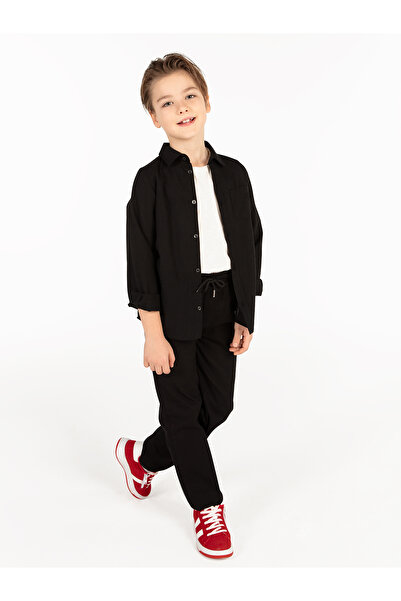 Civil Boys Boy's Shirt 6-9 Years Black