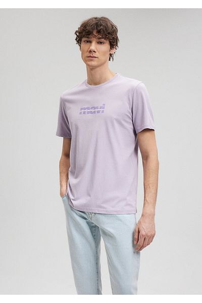 Mavi Logo Printed Purple T-Shirt Regular Fit / Regular Fit 0610943 -70544
