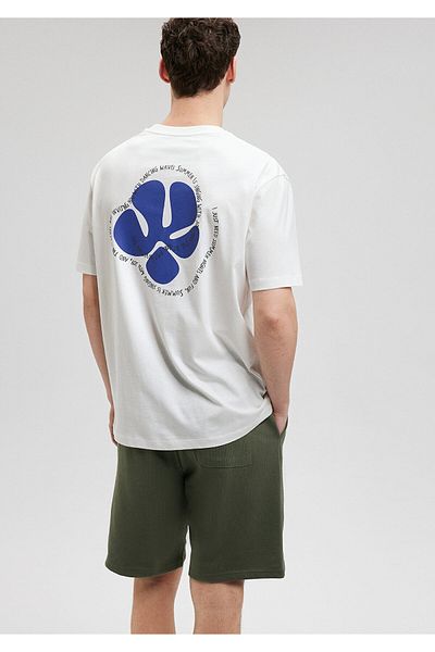 Mavi Back Printed White T-Shirt Loose Fit / Loose Relaxed Fit0612028-70057